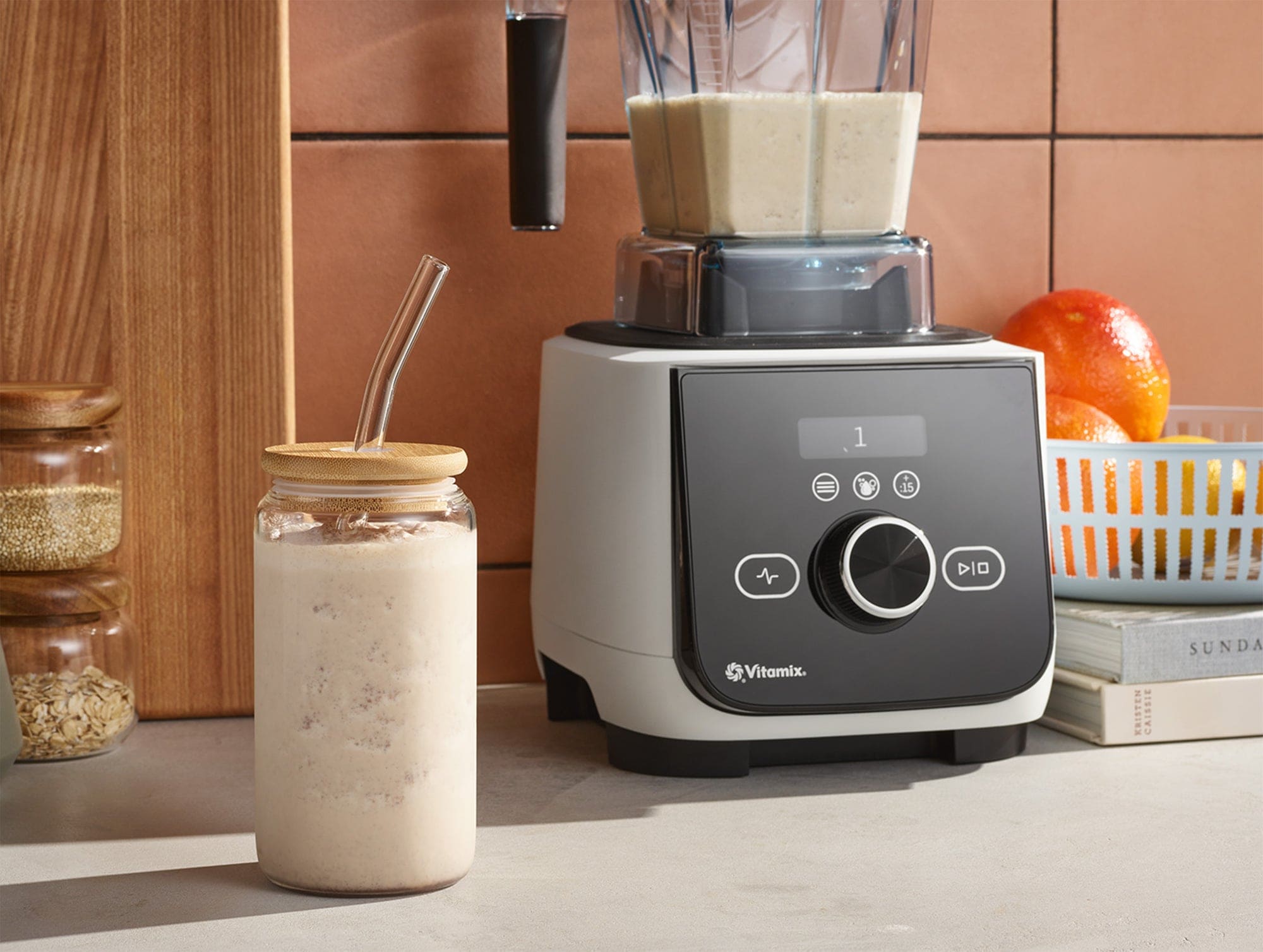 Vitamix blender on kitchen counter